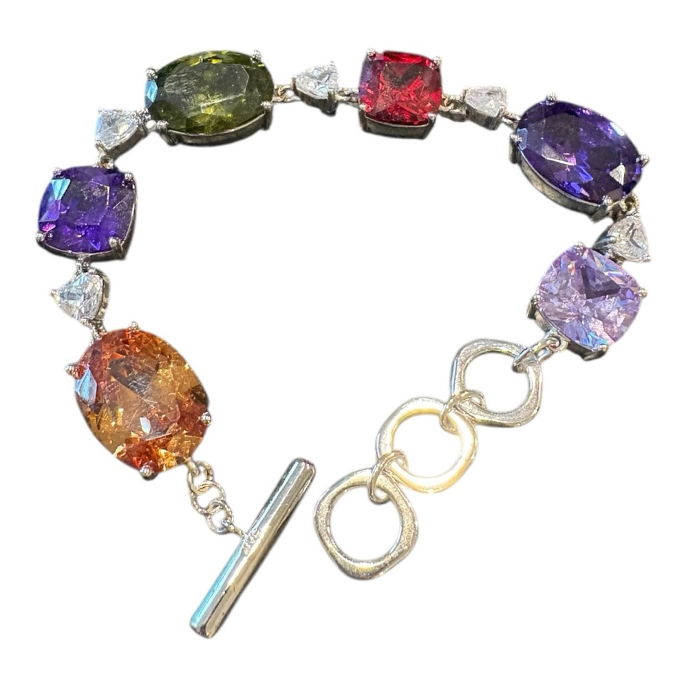Nataliya V Collister (NVC) Silver Link Bracelet, Modern Chunky Design JB7